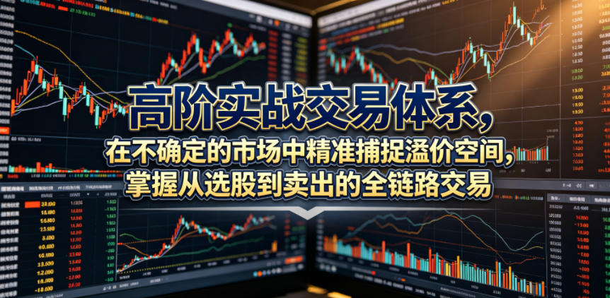 高阶实战交易体系，在不确定的市场中精准捕捉溢价空间，掌握从选股到卖出的全链路交易心法（更新6月）-优优云网创