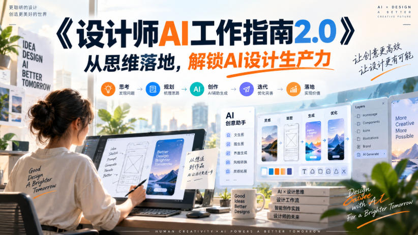 《设计师AI工作指南2.0》从思维落地-无水印，解锁AI设计生产力-优优云网创