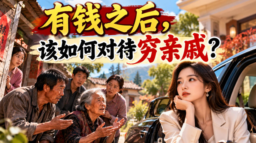 某公众号付费文章：有钱之后，该如何对待穷亲戚？-优优云网创