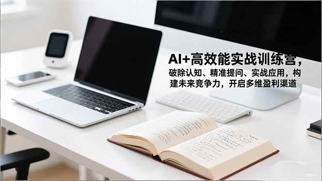 （16635期）AI+高效能实战训练营，破除认知、精准提问、实战应用，构建未来竞争力，开启多维盈利渠道-优优云网创