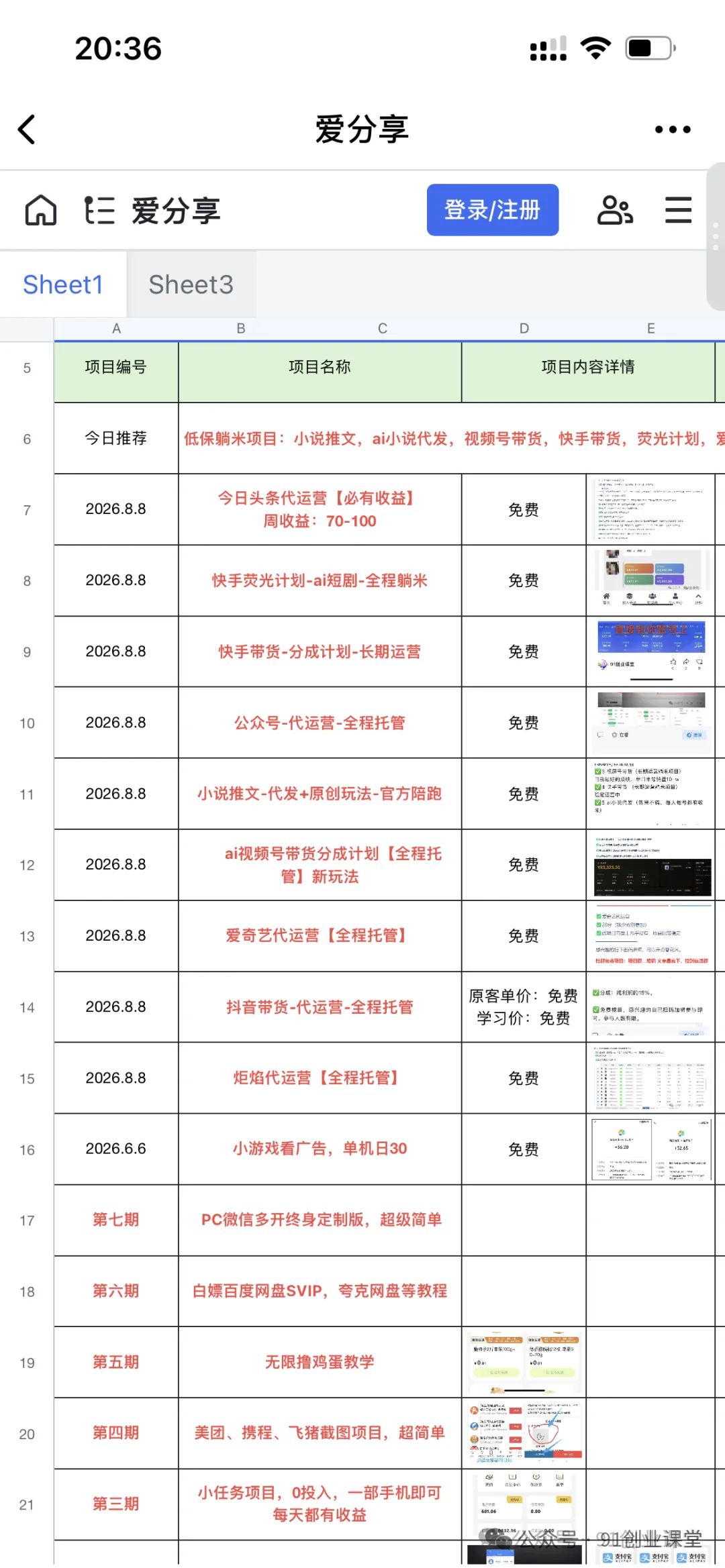 （20868期）9个必赚的小项目，超级无脑简单，百分百赚米的，副业首选，日收500+