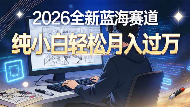 （16781期）2026年全新蓝海赛道，纯小白轻松月入过万-优优云网创