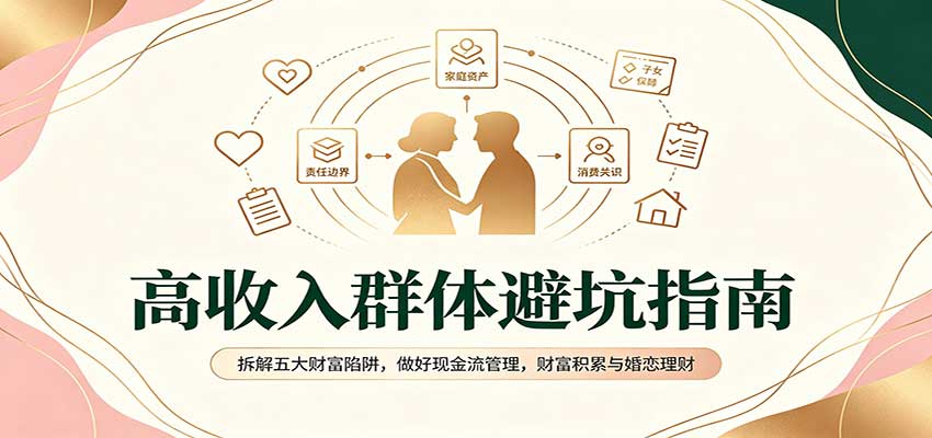 高收入群体避坑指南：拆解五大财富陷阱，做好现金流管理，财富积累与婚恋理财-优优云网创