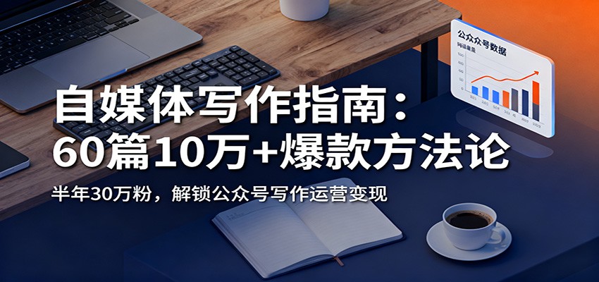 自媒体写作指南：60篇10万+爆款方法论，半年30万粉，解锁公众号写作运营变现-优优云网创