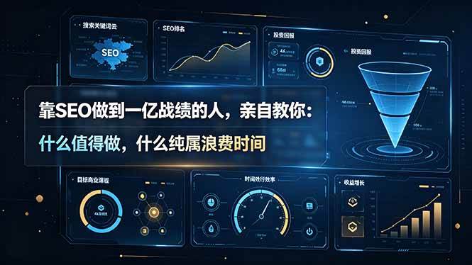 （19197期）靠SEO做到一亿战绩的人，亲自教你：什么值得做，什么纯属浪费时间【原创双语字幕】-优优云网创