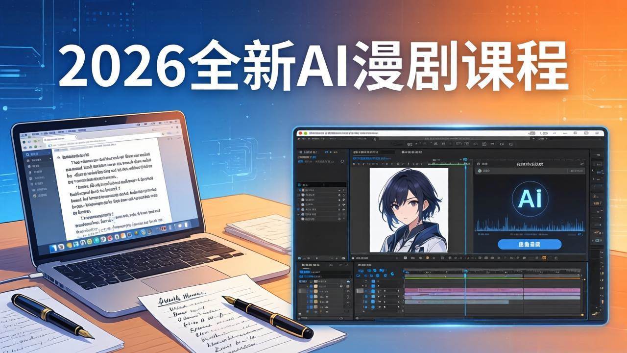 （17893期）2026全新AI漫剧课程：覆盖创作全链路，教你写作分镜剪辑配音一站式打造漫剧作品-优优云网创