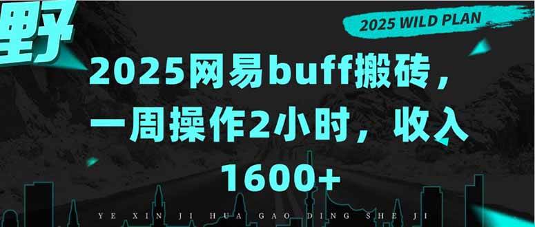 （15666期）2025网易buff搬砖，一周操作2小时，收入1600+-优优云网创