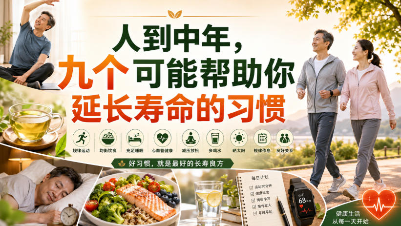 付费文章：人到中年，九个可能帮助你延长寿命的习惯-优优云网创