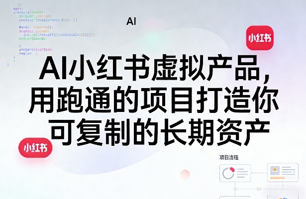 AI小红书虚拟产品，用跑通的项目打造你可复制的长期资产（更新0902）-优优云网创