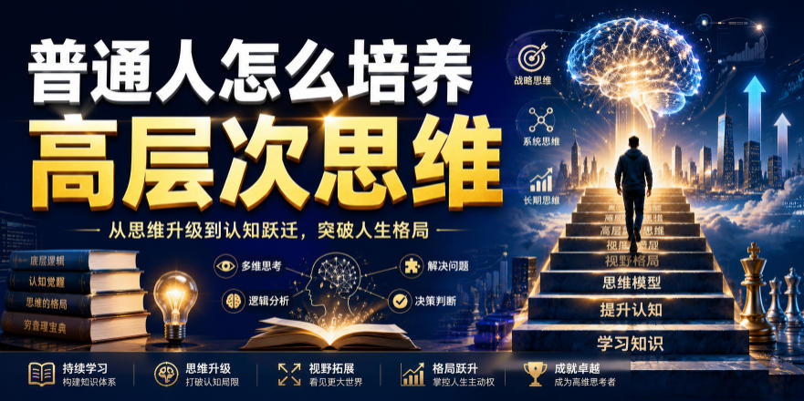 公众号付费文章：普通人怎么培养高层次思维-优优云网创