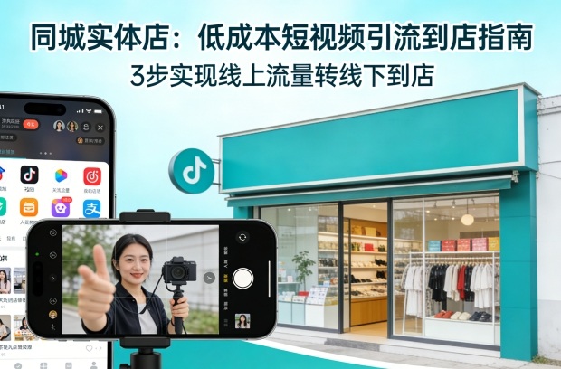 同城实体店，如何低成本把客户从短视频带到线下门店-优优云网创