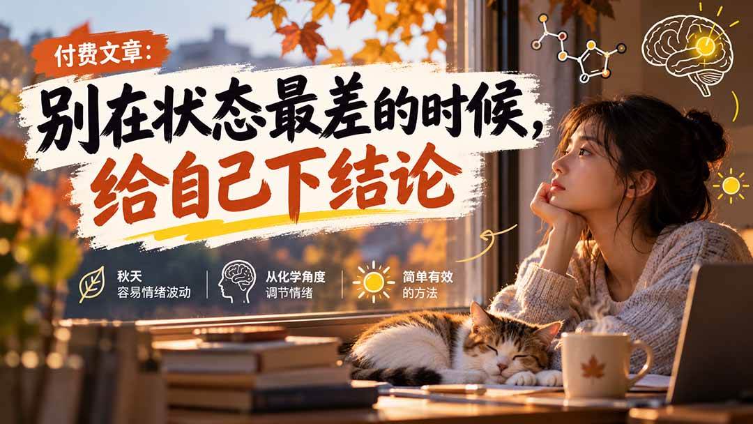 （20716期）【无水印】某付费文章：别在状态最差的时候，给自己下结论-优优云网创