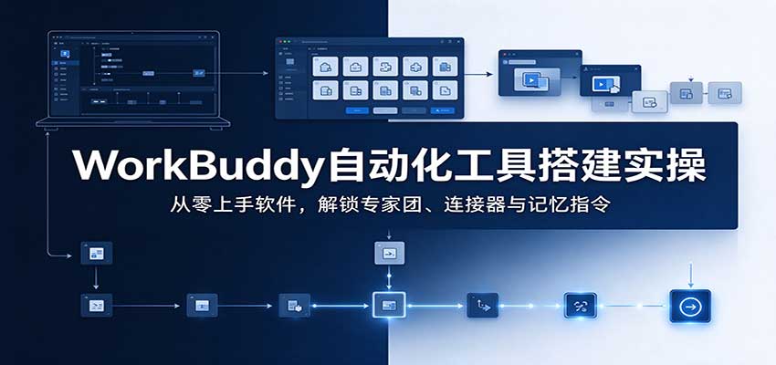 WorkBuddy自动化工具搭建实操：从零上手软件，解锁专家团、连接器与记忆指令-优优云网创