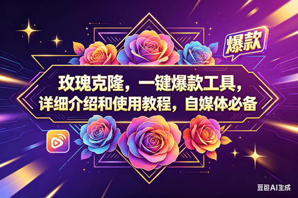 （18163期）玫瑰克隆，一键爆款工具，ai智能体，自媒体神器，60多个功能教程-优优云网创