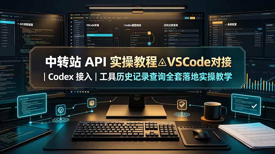 （19520期）中转站 API 实操教程△VSCode 对接｜Codex 接入｜工具历史记录查询全套落地实操教学-优优云网创