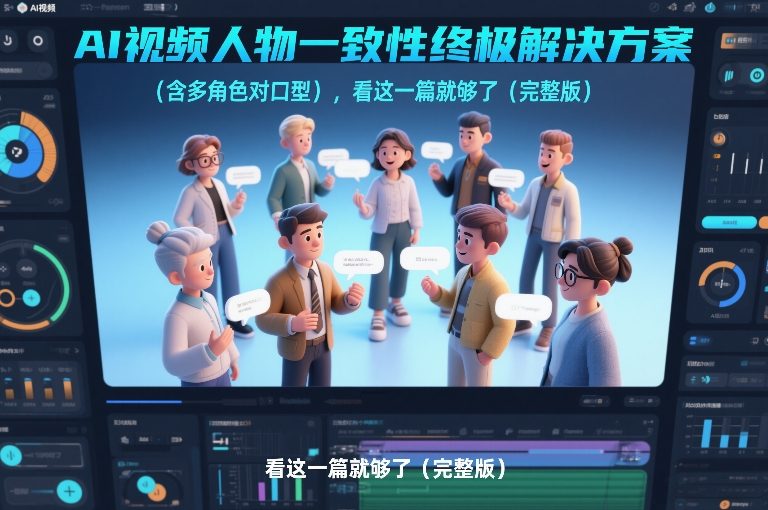 AI视频人物一致性终极解决方案(含多角色对口型),看这一篇就够了(完整版)-优优云网创