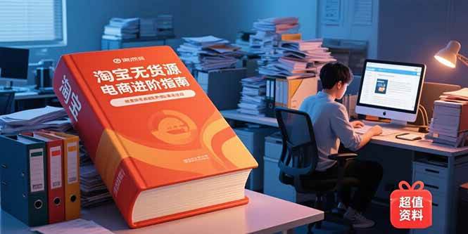 （15317期）淘宝无货源电商进阶指南，包含新人课、进阶课，配套资料，蓝海选品等-优优云网创