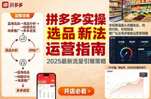 王校长9月12拼多多实操新玩法，全链路涵盖从店铺选品、找对标，布局链接，推广玩法等多维度运营思路-优优云网创