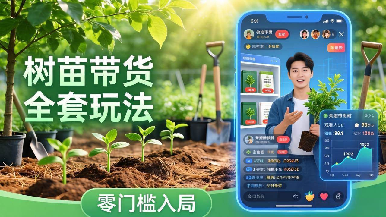 （17729期）视频号AI树苗带货全套玩法：零门槛入局，掌握豆包、千问等AI工具制作树苗视频的全套流程-优优云网创