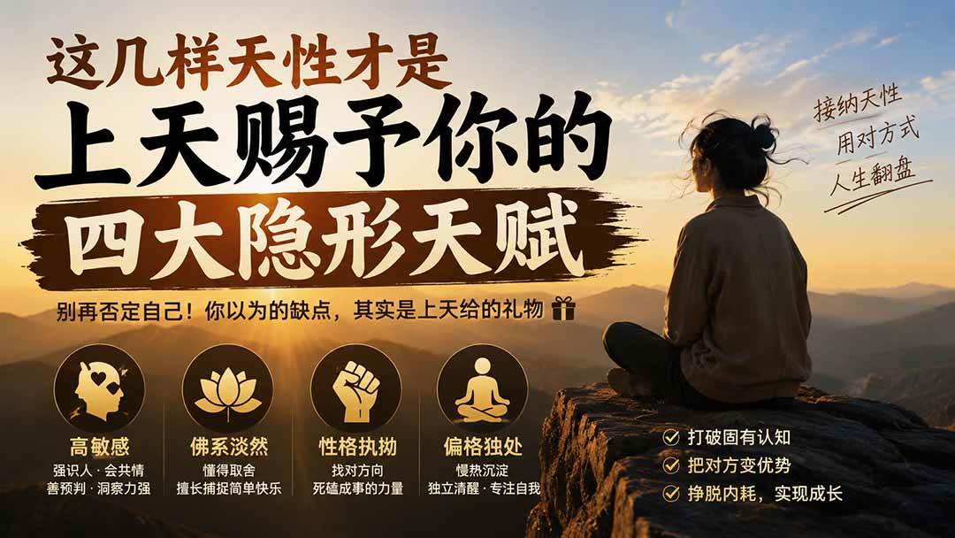 （19984期）付费文章：这几样天性才是上天赐予你的四大隐形天赋-优优云网创