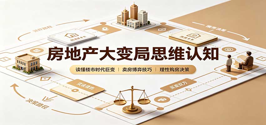 房地产大变局思维认知：读懂楼市时代巨变，卖房博弈技巧，理性购房决策-优优云网创
