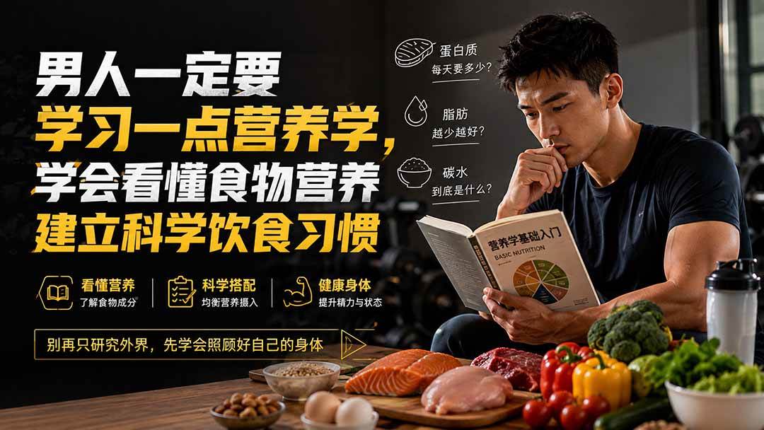 （20055期）付费文章：男人一定要学习一点营养学，学会看懂食物营养建立科学饮食习惯-优优云网创