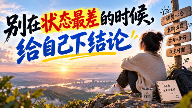 某公众号付费文章：别在状态最差的时候，给自己下结论-优优云网创