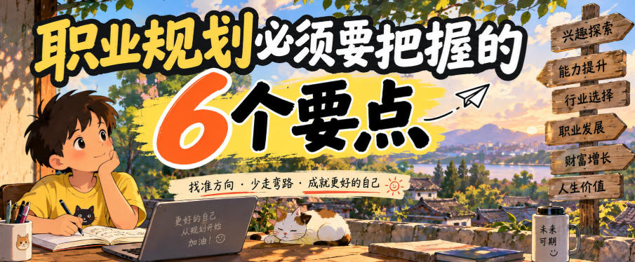 付费文章：职业规划必须要把握的6个要点-优优云网创