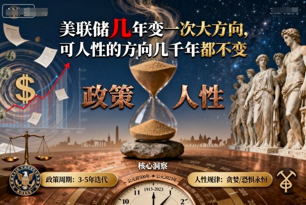 付费文章：美联储几年变一次大方向，可人性的方向几千年都不变-优优云网创