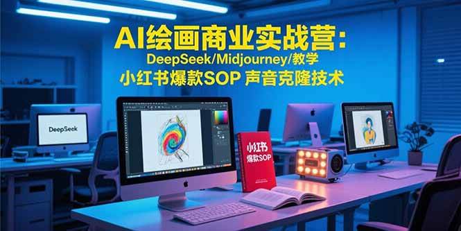 (15460期)AI绘画商业实战营:DeepSeek/Midjourney/教学 小红书爆款SOP 声音克隆技术-优优云网创