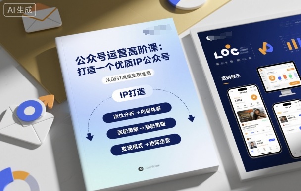 公众号运营高阶课，打造一个优质IP公众号-优优云网创