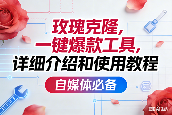 （17475期）玫瑰克隆，一键爆款工具详细介绍和使用教程，自媒体必备-优优云网创
