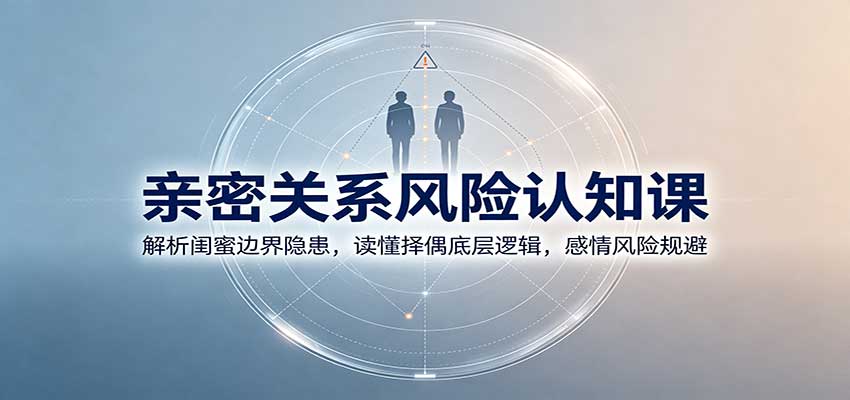 亲密关系风险认知课：解析闺蜜边界隐患，读懂择偶底层逻辑，感情风险规避-优优云网创