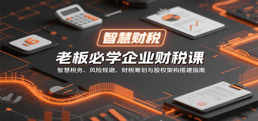 老板必学企业财税课：智慧税务、风险规避、财税筹划与股权架构搭建指南-优优云网创