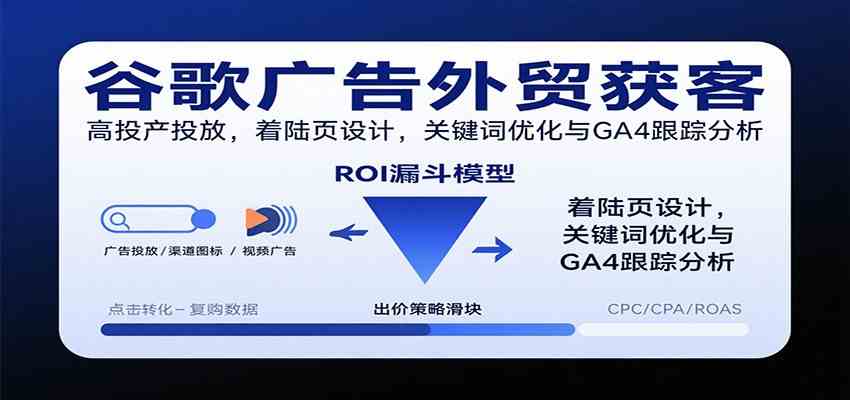 谷歌广告外贸获客，高投产投放，着陆页设计，关键词优化与GA4跟踪分析-优优云网创