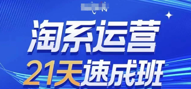 淘系运营21天速成班，0基础轻松搞定淘系运营，不做假把式，快速复制落地(更新26年5月)-优优云网创