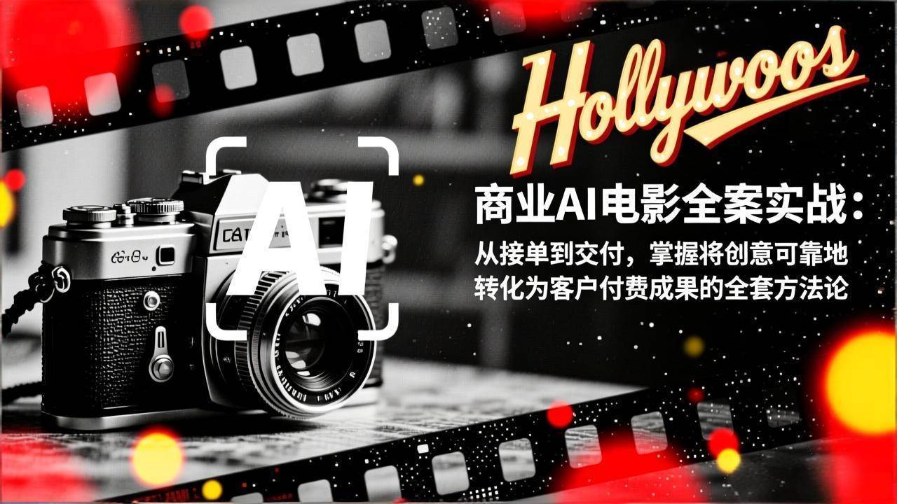 (17092期)商业AI电影全案实战:从接单到交付,掌握将创意可靠地转化为客户付费成果的全套方法论-优优云网创