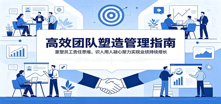 高效团队塑造管理指南:重塑员工责任思维,识人用人凝心聚力实现业绩持续增长-优优云网创
