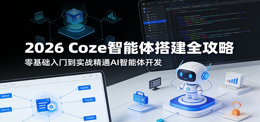 2026 Coze智能体搭建全攻略：零基础入门到实战精通AI智能体开发-优优云网创