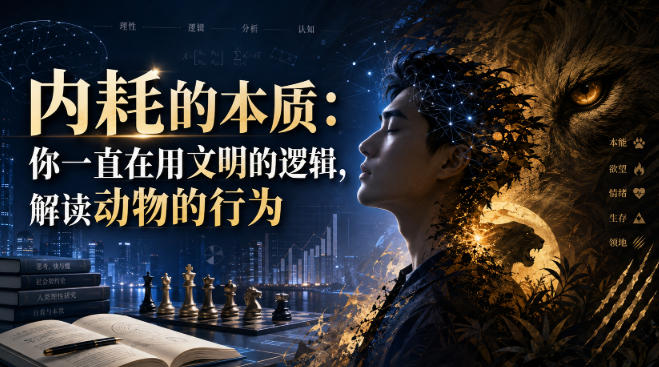 付费文章：内耗的本质：你一直在用文明的逻辑，解读动物的行为-优优云网创