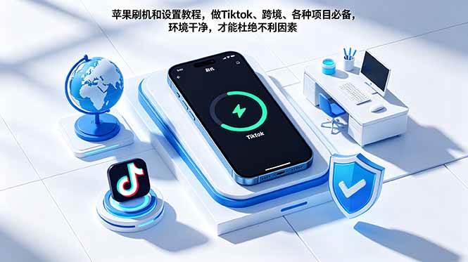 (18558期)苹果刷机和设置教程,做Tiktok、跨境、各种项目必备,环境干净,才能杜绝不利因素-优优云网创