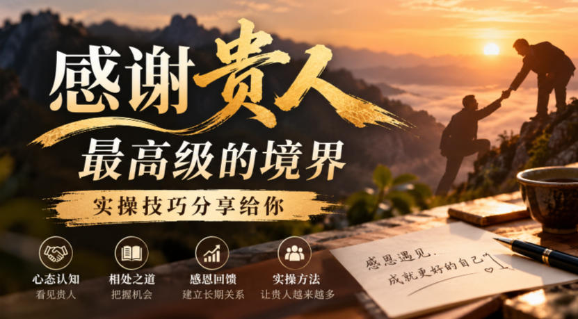 某公众号付费文章：感谢贵人最高级的境界，实操技巧分享给你-优优云网创