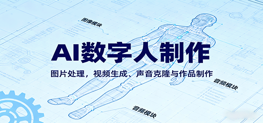 AI永生数字人制作教程：图片处理，视频生成、声音克隆与作品制作-优优云网创