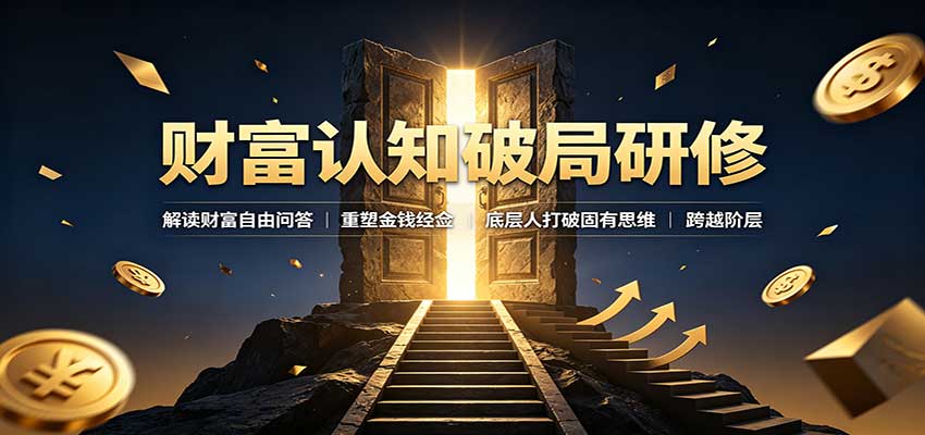 财富认知破局研修：解读”孙割”，重塑金钱观念，底层人打破固有思维跨越阶层-优优云网创