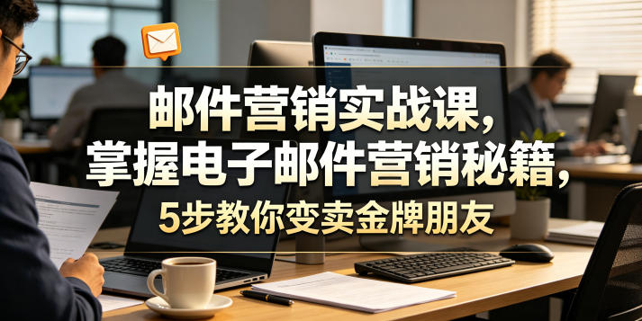 邮件营销实战课，掌握电子邮件营销秘籍，5步教你变卖金牌朋友【原创双语字幕】-优优云网创