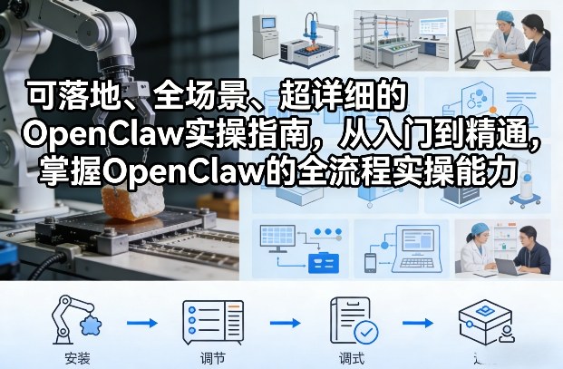 可落地、全场景、超详细的OpenClaw实操指南，从入门到精通，掌握OpenClaw的全流程实操能力-优优云网创