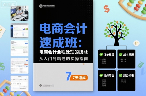 电商会计速成班，电商会计全程处理的技能-优优云网创