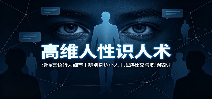 高维人性识人术：读懂言语行为细节，辨别身边小人，规避社交与职场陷阱-优优云网创