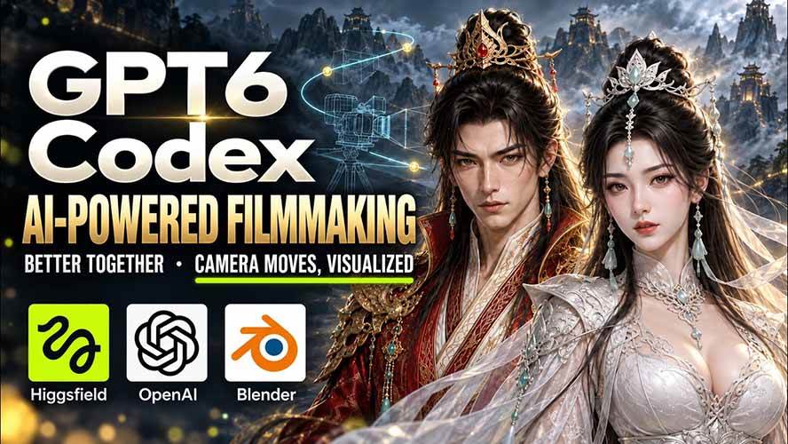 (20561期)GPT-6 Astra×Codex高智能制作视频!联手Higgsfield,运镜可视化实战-优优云网创