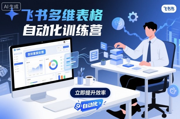 飞书多维表格自动化训练营，手把手教你告别重复处理，用多维表格开启高效办公新模式-优优云网创